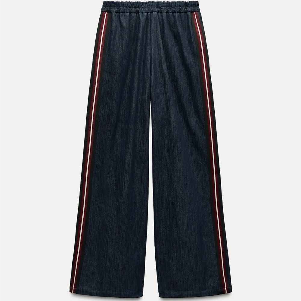 Zara Women's Side Stripe Effect Denim Jeans Sz XS